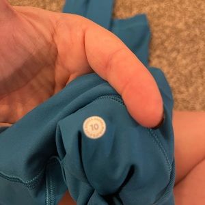 Lululemon Swift Speed High Rise Crop - Teal - Sz 10